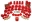 Picture of Energy Suspension 90-95 Toyota 4 Runner 2WD-4WD Red Hyper-Flex Master Bushing Set