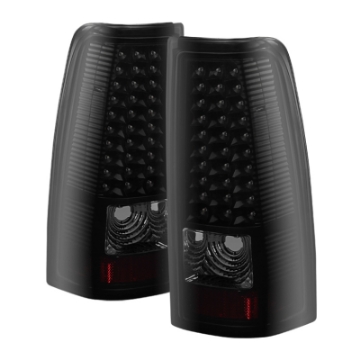 Picture of xTune Chevy Silverado 1500-2500-3500 03-06 LED Tail Lights Black Smoke ALT-ON-CS03-LED-BSM