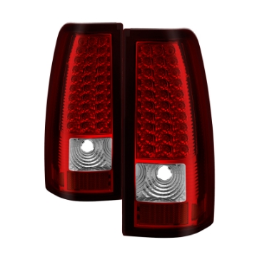 Picture of xTune Chevy Silverado 1500-2500-3500 03-06 LED Tail Lights Red Clear ALT-ON-CS03-LED-RC