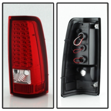Picture of xTune Chevy Silverado 1500-2500-3500 03-06 LED Tail Lights Red Clear ALT-ON-CS03-LED-RC