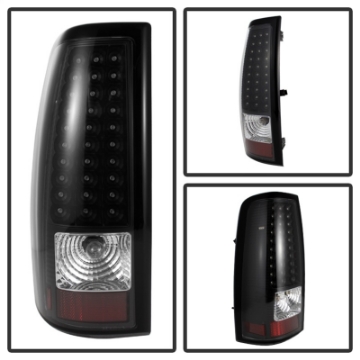 Picture of xTune 03-06 Silverado 1500-2500 Will Not Fit Stepside LED Tail Lights Black ALT-ON-CS03-LED-BK