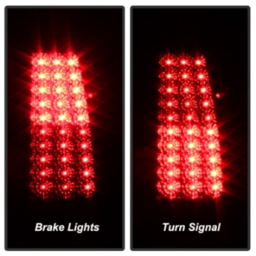 Picture of xTune Chevy Silverado 1500-2500-3500 99-02 LED Tail Lights Red Clear ALT-ON-CS99-LED-RC