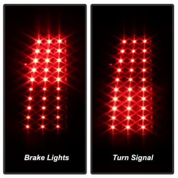 Picture of xTune Chevy Silverado 1500-2500-3500 99-02 LED Tail Lights Black ALT-ON-CS99-LED-BK