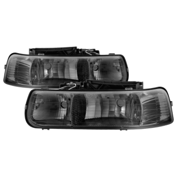 Picture of Xtune Chevy TahOE 00-06 Amber Crystal Headlights Smoke HD-JH-CSIL99-SM
