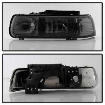 Picture of Xtune Chevy TahOE 00-06 Amber Crystal Headlights Smoke HD-JH-CSIL99-SM