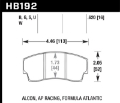 Picture of Hawk AP Racing CP4567 - CP5040-10-11-12-13S4 - CP5100 - CP5108 - CP6760 DTC-70 Race Brake Pads