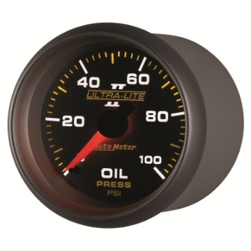 Picture of Autometer Ultra-Lite II 52mm 0-100 PSI Mechanical Oil Pressure Gauge