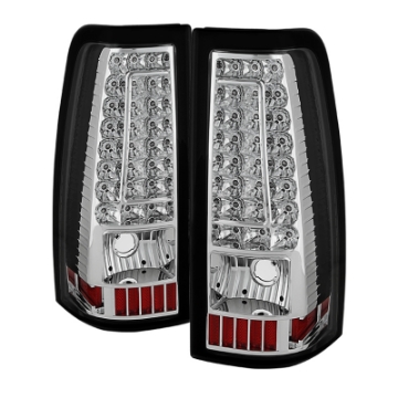 Picture of xTune Chevy Silverado 1500-2500-3500 03-06 C-Shape LED Tail Lights Chrome ALT-ON-CS03-G2-LED-C