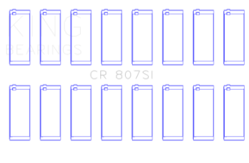 Picture of King Engine Bearings Chevy LS1-LS6-LS3 Silicone Bi-Metal Alum Rod Bearing Set - Size STD