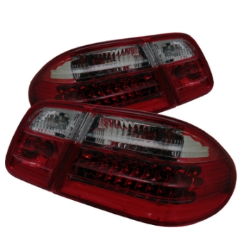 Picture of xTune Mercedes Benz W210 E-Class 96-02 LED Tail Lights Red Smoke ALT-CL-MBW210-LED-RSM