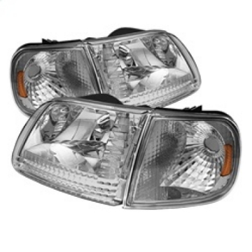 Picture of xTune Ford F150 97-03 - Expedition 97-02 Crystal Headlights w-Corner Chrome HD-JH-FF15097-SET-AM-C