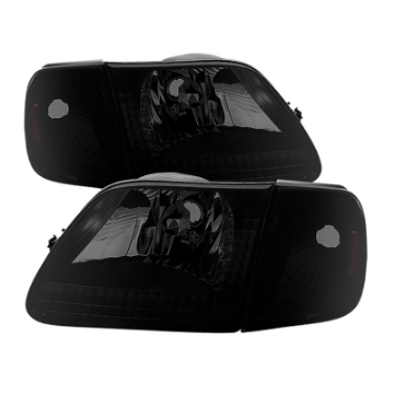 Picture of xTune Ford F150 97-03 Crystal Headlights w-Corner Black Smoked HD-JH-FF15097-SET-AM-BSM