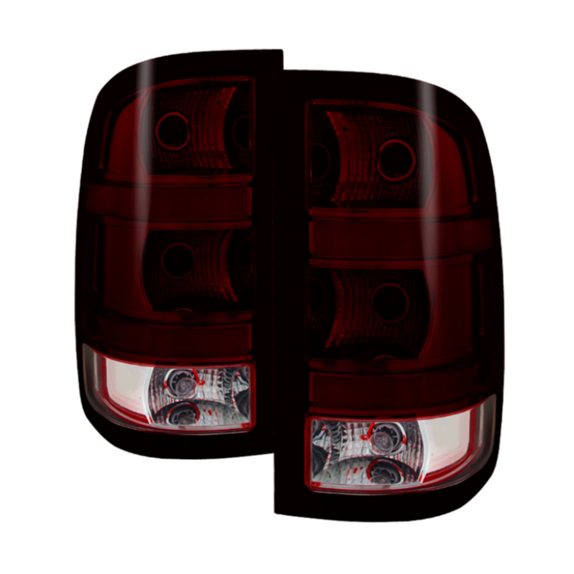 Picture of xTune GMC Sierra 2007-2013 OEM Style Tail Light Red Smoked ALT-JH-GS07-OE-RSM