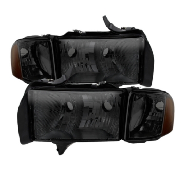 Picture of xTune Dodge Ram Sport Model Only 1999-2002 OEM Headlights Smoked HD-JH-DR99-SP-SM