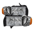Picture of xTune Dodge Ram Sport Model Only 1999-2002 OEM Headlights Chrome HD-JH-DR99-SP-C