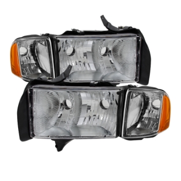 Picture of xTune Dodge Ram Sport Model Only 1999-2002 OEM Headlights Chrome HD-JH-DR99-SP-C
