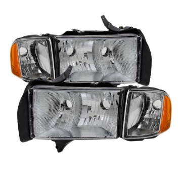 Picture of xTune Dodge Ram Sport Model Only 1999-2002 OEM Headlights Chrome HD-JH-DR99-SP-C