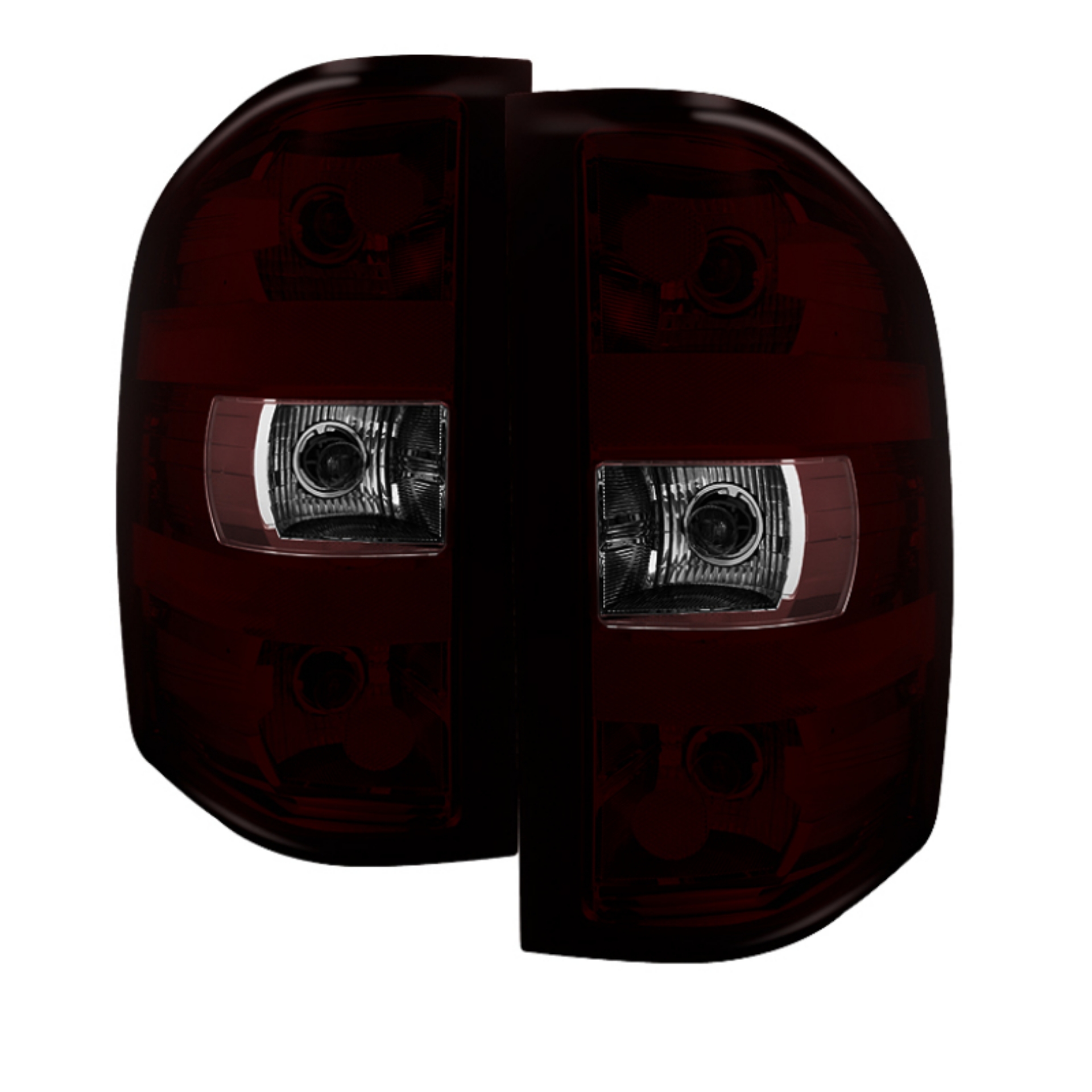 Picture of xTune GMC Sierra 07-13 OEM Tail Lights Dark Red ALT-JH-CSIL07-OE-RSM