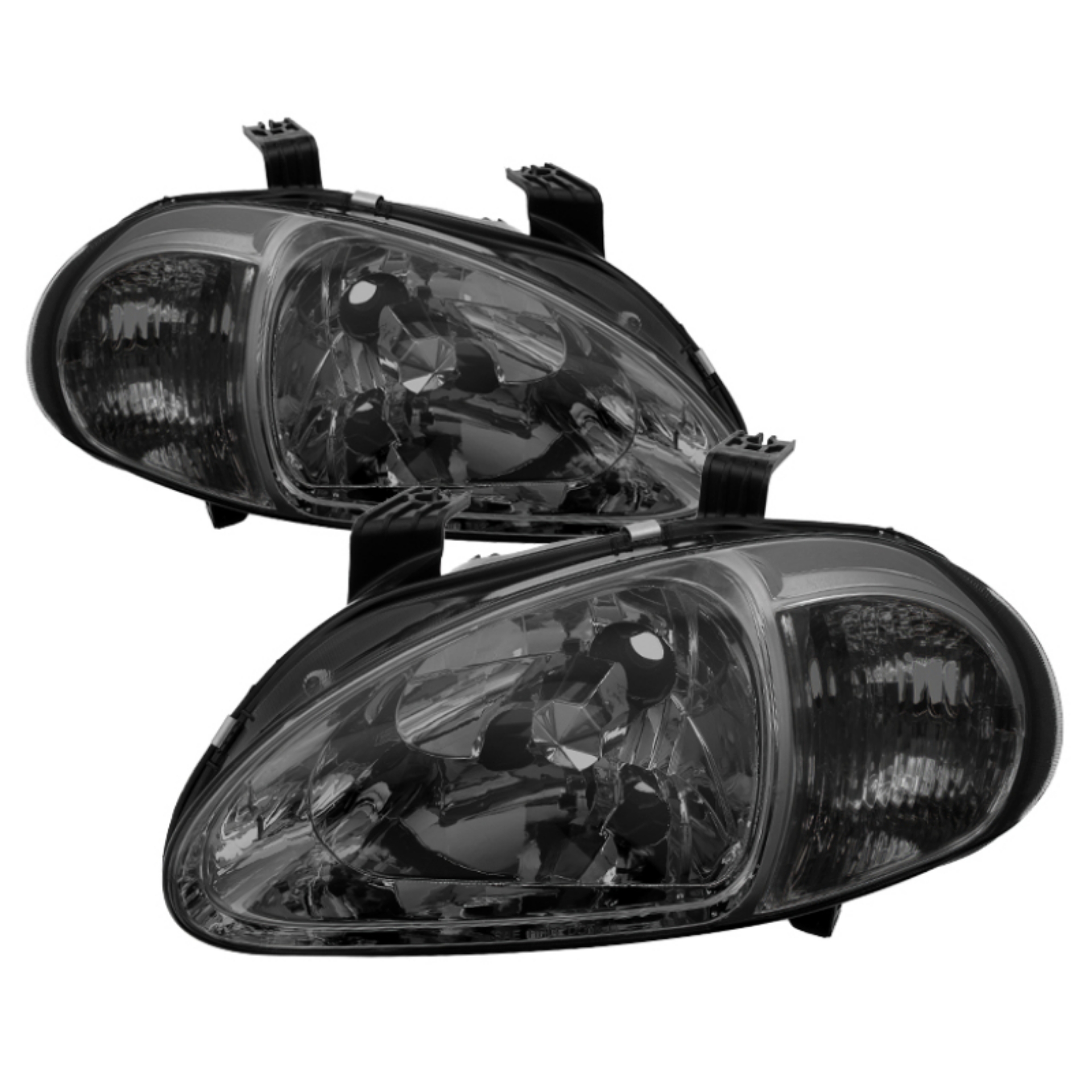 Picture of xTune Honda Del Sol 93-97 1Pc Crystal Headlights Smoke HD-ON-HDEL93-1P-SM