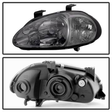Picture of xTune Honda Del Sol 93-97 1Pc Crystal Headlights Smoke HD-ON-HDEL93-1P-SM