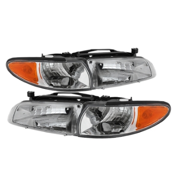 Picture of xTune Pontiac Grand Prix 97-03 Crystal Headlights w- Amber Corner Lights HD-JH-PGPRIX-SET-AM-C