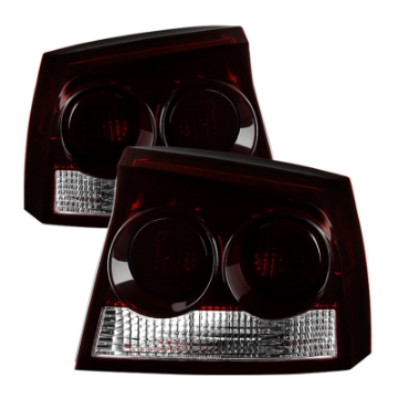 Picture of xTune Dodge Charger 2009-2010 OEM Style Tail Lights Red Smoked ALT-JH-DC09-OE-RSM
