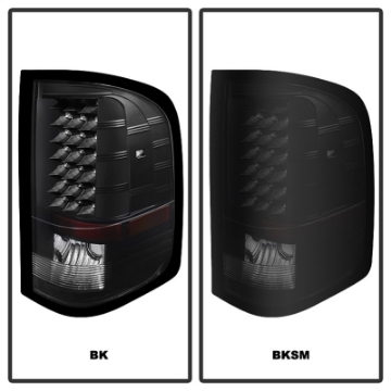 Picture of xTune Chevy Silverado 07-13 LED Tail Lights Black Smoke ALT-JH-CS07-LED-BKSM