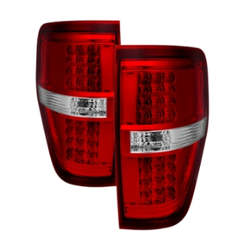 Picture of Xtune Ford F150 09-14 LED Tail Lights Red Clear ALT-JH-FF15009-LED-RC