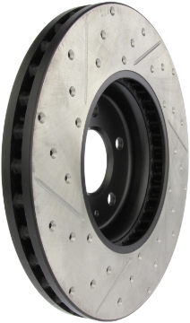 Picture of StopTech Power Slot 09-10 Audi A4-A4 Quattro - 08-10 A5 - 10 S4 Front Left Drilled & Slotted Rotor