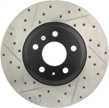 Picture of StopTech Power Slot 09-10 Audi A4-A4 Quattro - 08-10 A5 - 10 S4 Front Right Drilled & Slotted Rotor