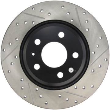Picture of StopTech Power Slot 09-10 Audi A4-A4 Quattro - 08-10 A5 - 10 S4 Rear Left Drilled & Slotted Rotor