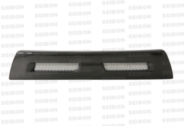Picture of Seibon 08-12 Mitsubishi Lancer Evo X Shaved Emblem Carbon Fiber Front Grill does not fit MR model