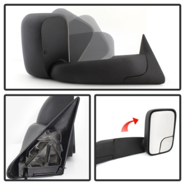 Picture of xTune Dodge Ram 94-01 Manual Extendable Manual Adjust Mirror Right MIR-DRAM94-MA-R