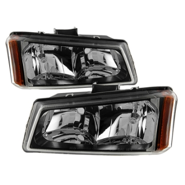 Picture of xTune Chevy Silverado 1500-2500-3500 03-06 Crystal Headlights Black HD-JH-CSIL03-BK-AM