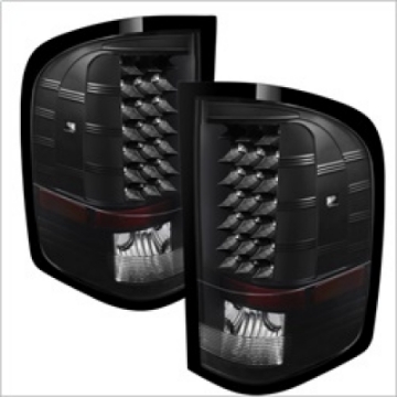 Picture of xTune Chevy Silverado 07-13 LED Tail Lights Black ALT-JH-CS07-LED-BK