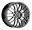 Picture of Enkei EKM3 18x8 5x110 40mm offset 72-6 Bolt Dia Hyper Silver Wheel