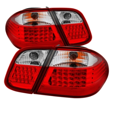 Picture of xTune Mercedes Benz W208 Clk 98-02 LED Tail Lights Red Clear ALT-JH-MBW20898-LED-RC