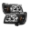 Picture of xTune Toyota Tacoma 01-04 1 Piece w- Black Trim Crystal Headlights Black HD-ON-TT01-1PC-LED-BK