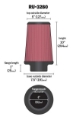 Picture of K&N Filter Universal Rubber Filter 6 inch Flange 7-5 inch Base 5 inch Top 10 inch Height