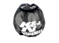 Picture of K&N Universal PreCharger Round Tapered Air Filter Wrap Black 3in Base ID x 2in Top ID x 3in H