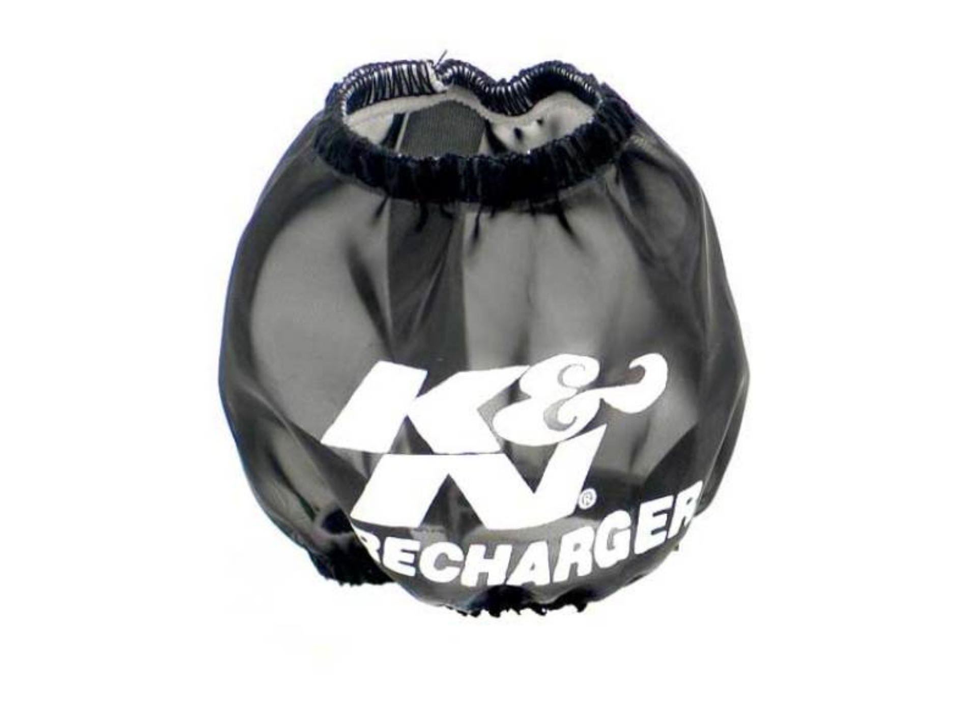 Picture of K&N Universal PreCharger Round Tapered Air Filter Wrap Black 3in Base ID x 2in Top ID x 3in H