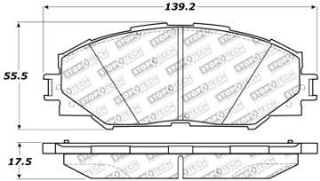 Picture of StopTech Performance 10 Lexus HS 250h - 09 Pontiac Vibe 1-8L - 08-09 Scion xB-xD Front Brake Pads