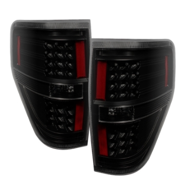 Picture of xTune Ford F150 09-14 LED Tail Lights Black Smoke ALT-JH-FF15009-LED-BSM