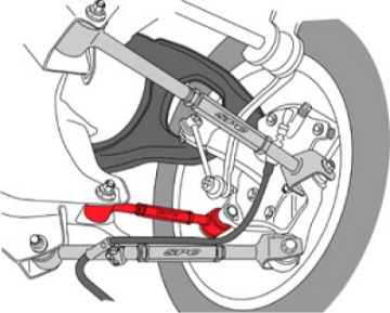 Picture of SPC Performance 08-10 Honda Accord-09-10 Acura TSX-TL Rear Adjustable Toe Arm
