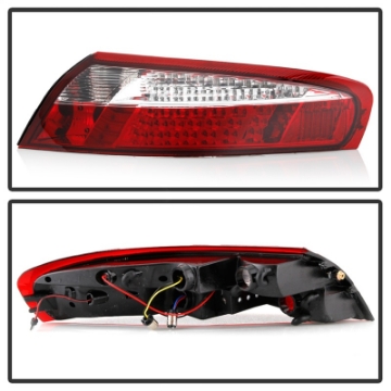 Picture of xTune Porsche 911 996  Non 4S- Turbo- GT3  99-04 LED Tail Lights Red Clear ALT-ON-P99699-LED-RC