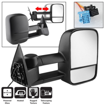 Picture of xTune Chevy Silverado 03-06 Manual Extendable Power Heated Adjust Mirror Right MIR-CSIL03-PW-R