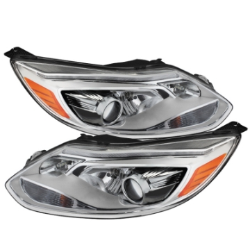 Picture of Xtune Ford FocUS 12-14 Projector Headlights OE Style Halogen Model Only Chrome PRO-JH-FF12-LED-C