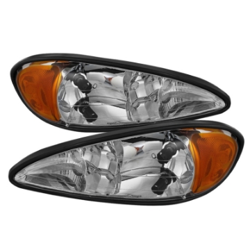 Picture of xTune Pontiac Grand Am 99-05 Crystal Headlights Chrome HD-JH-PGAM99-AM-C