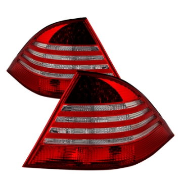Picture of xTune Mercedes Benz W220 S-Class 00-05 LED Tail Lights Red Clear ALT-JH-MBW220-LED-RC