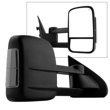 Picture of Xtune Chevy Silverado 14-15 Heated Smoke LED Signal Telescoping Mirror Right MIR-CSIL14S-PWH-SM-R